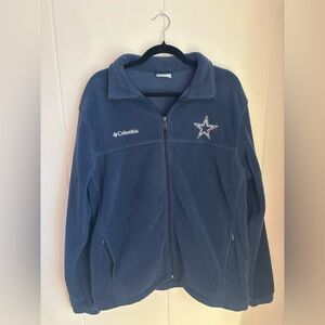 Columbia Dallas Cowboys Navy Fleece Jacket